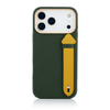 Case Color_Green | Green 17 Pro Max Side Strap Golden Case