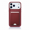 Case Color_Maroon | Maroon 17 Pro Max Premium Silver Case