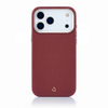 Case Color_Maroon | Maroon 17 Pro Max Premium Silver Case
