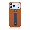 Case Color_Tan Brown | Tan Brown 17 Pro Max Center Strap Silver Case