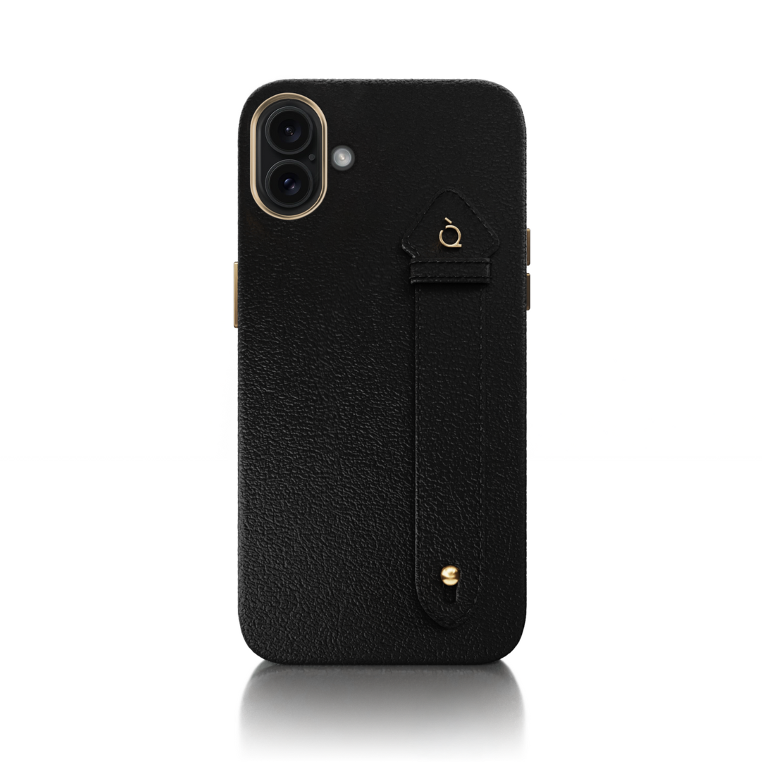 Black 16 Plus Side Strap Golden Case
