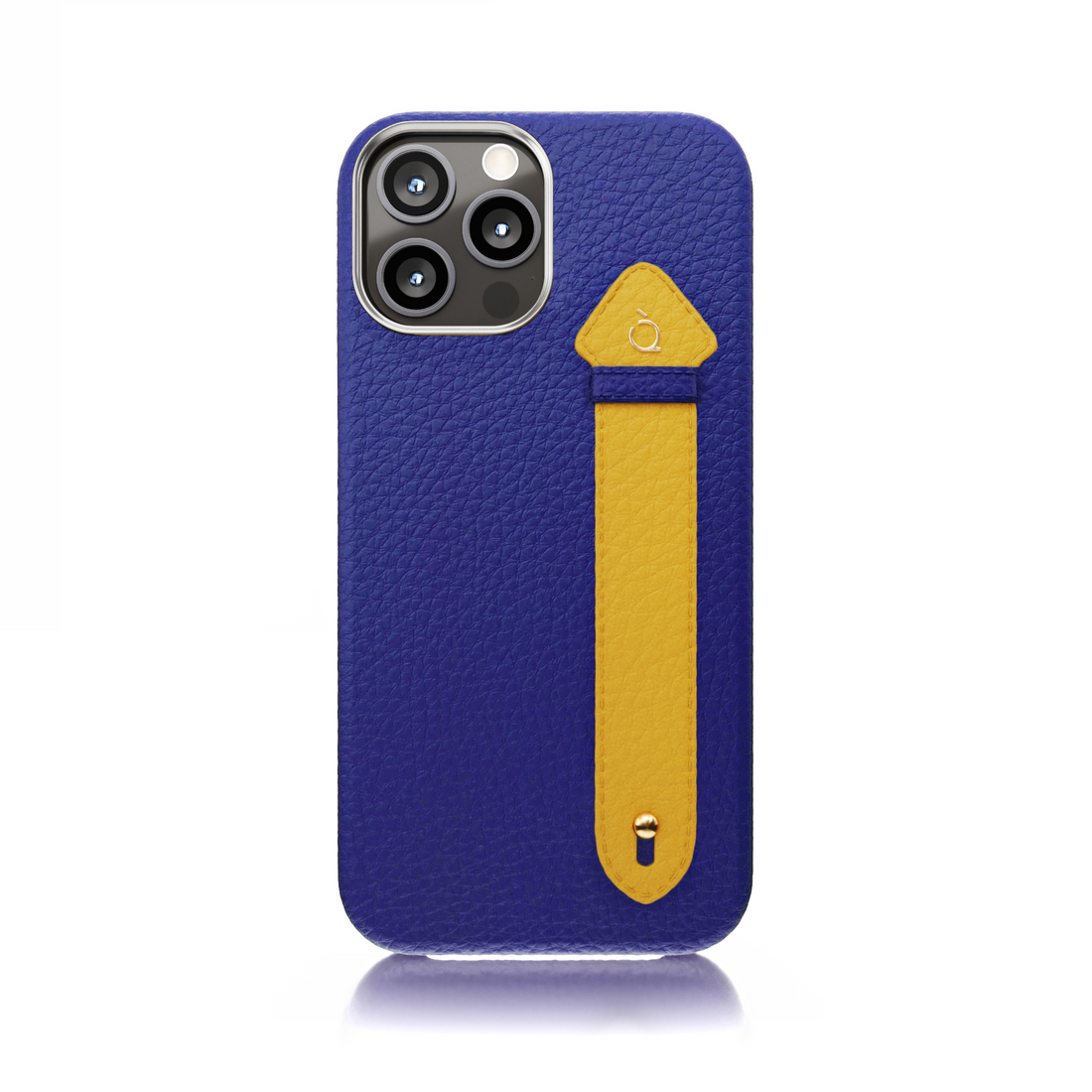 Blue V2 14 Pro Max Side Strap Silver Case