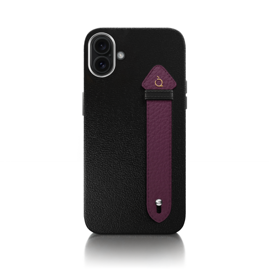 Black 16 Plus Side Strap Silver Case