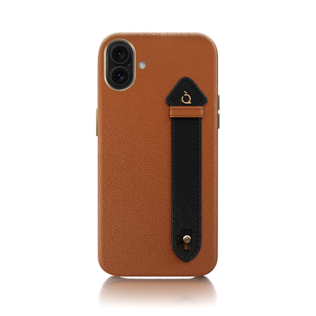 Tan brown 17 Side Strap Golden Case