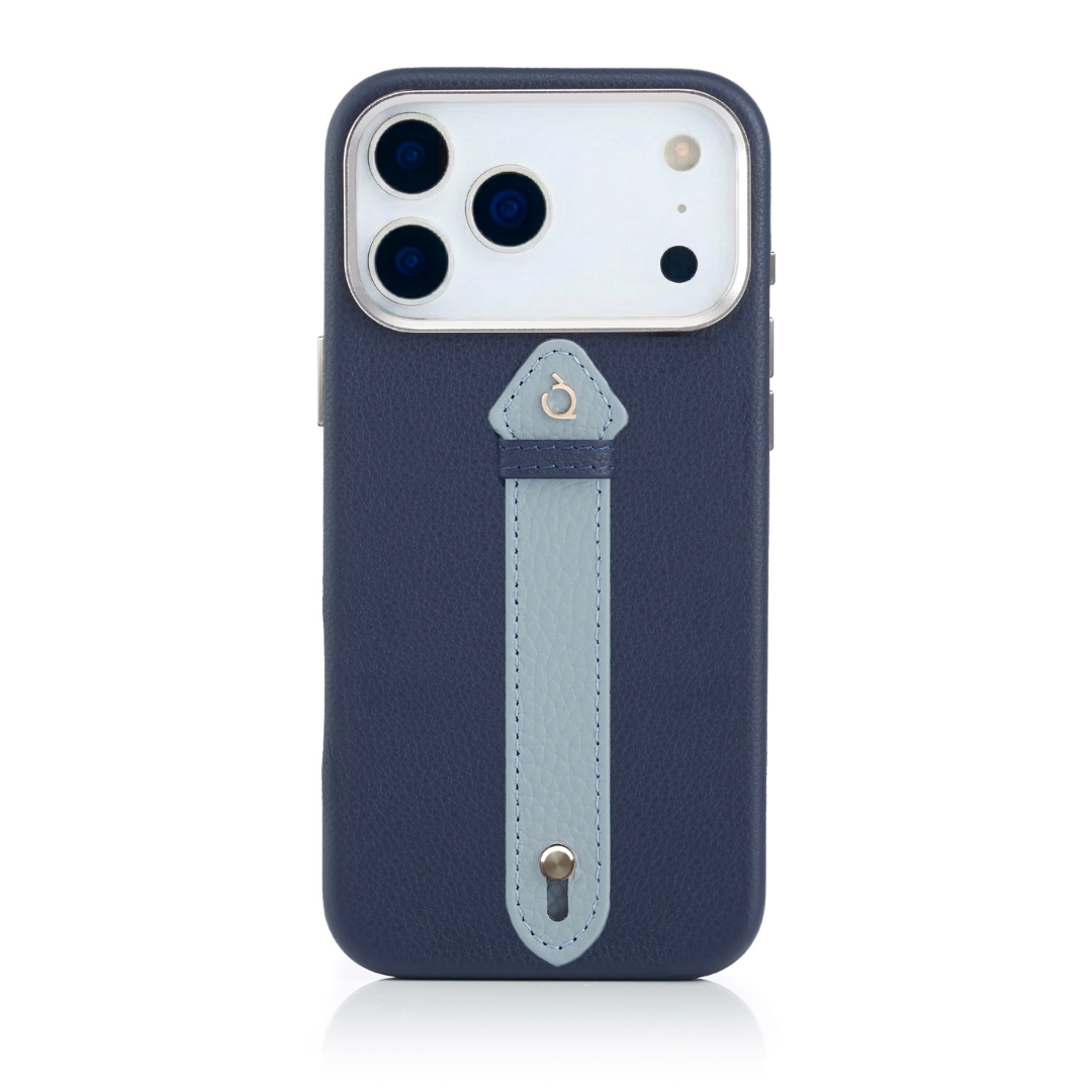 Navy 17 Pro Center Strap Silver Case