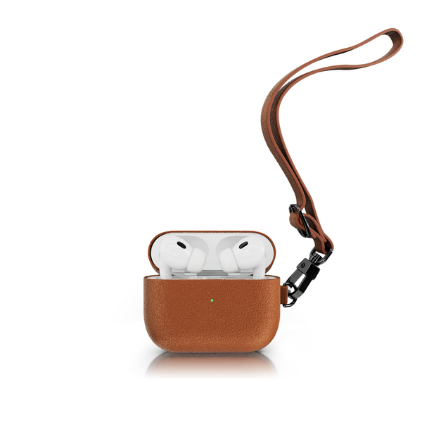 V2 Airpods Pro 2 case Camel Leather