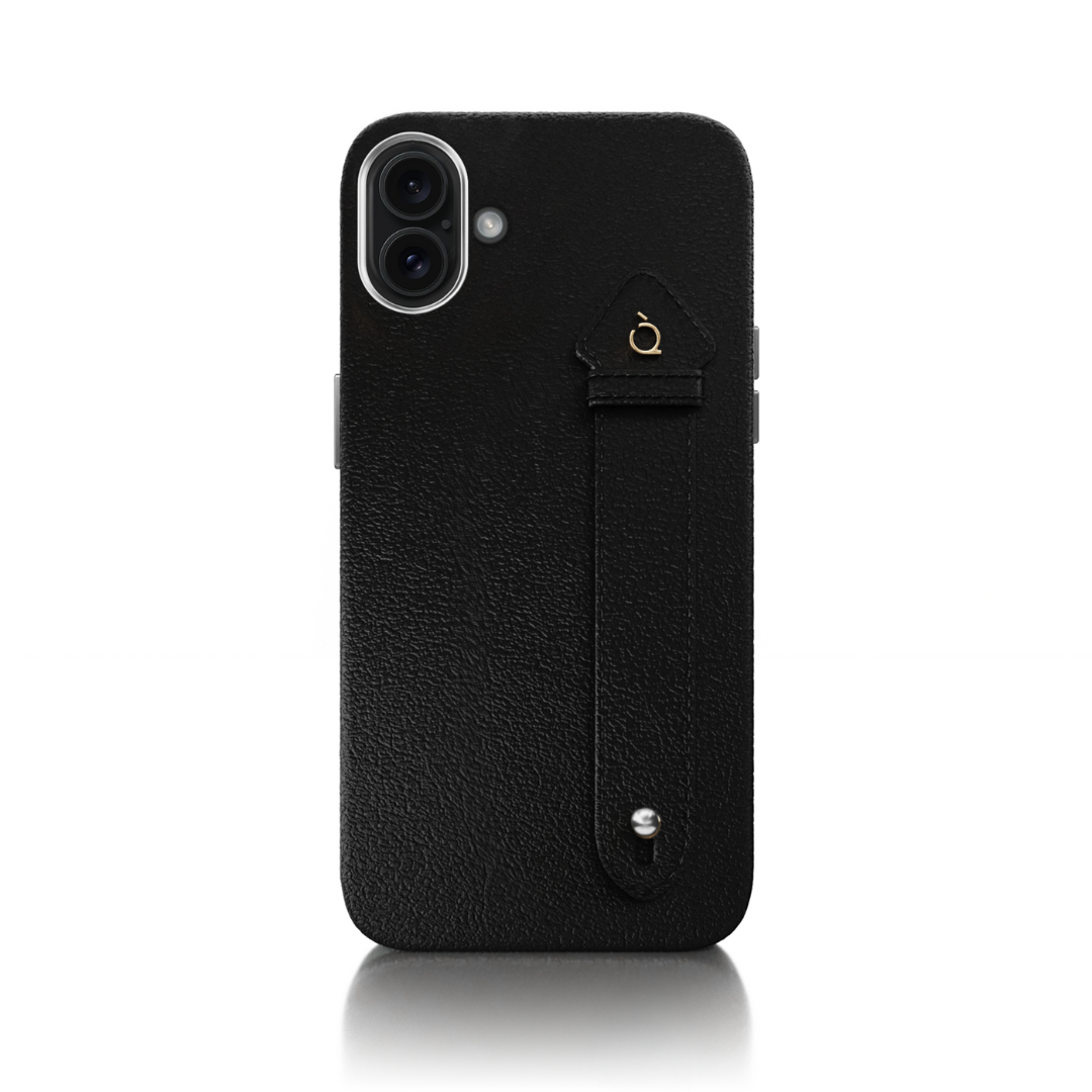 Black 16 Plus Side Strap Silver Case