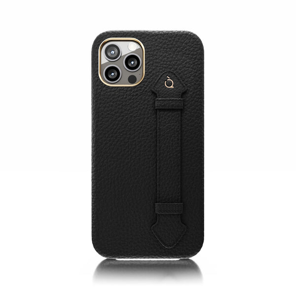 V1 iPhone 13 Pro Max Side Strap case Calf Leather