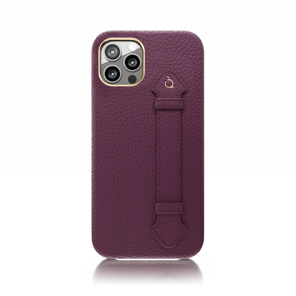 V1 iPhone 13 Pro Side Strap case Calf Leather