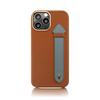 V2 iPhone 15 Pro Max Side Strap case Camel Leather