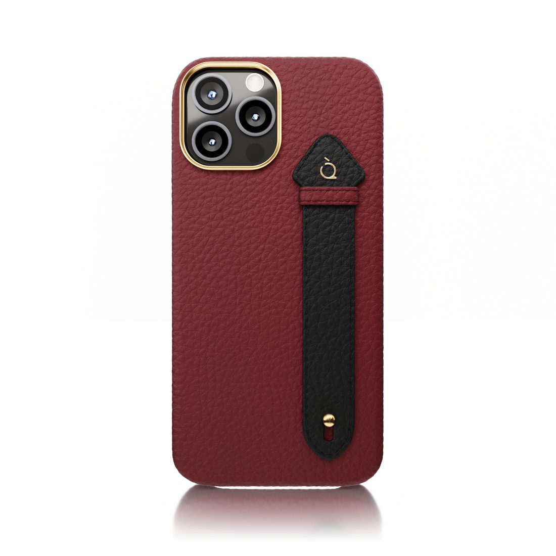 حافظة ذهبية لهاتف Maroon 15 برو ماكس مزودة بحزام جانبي