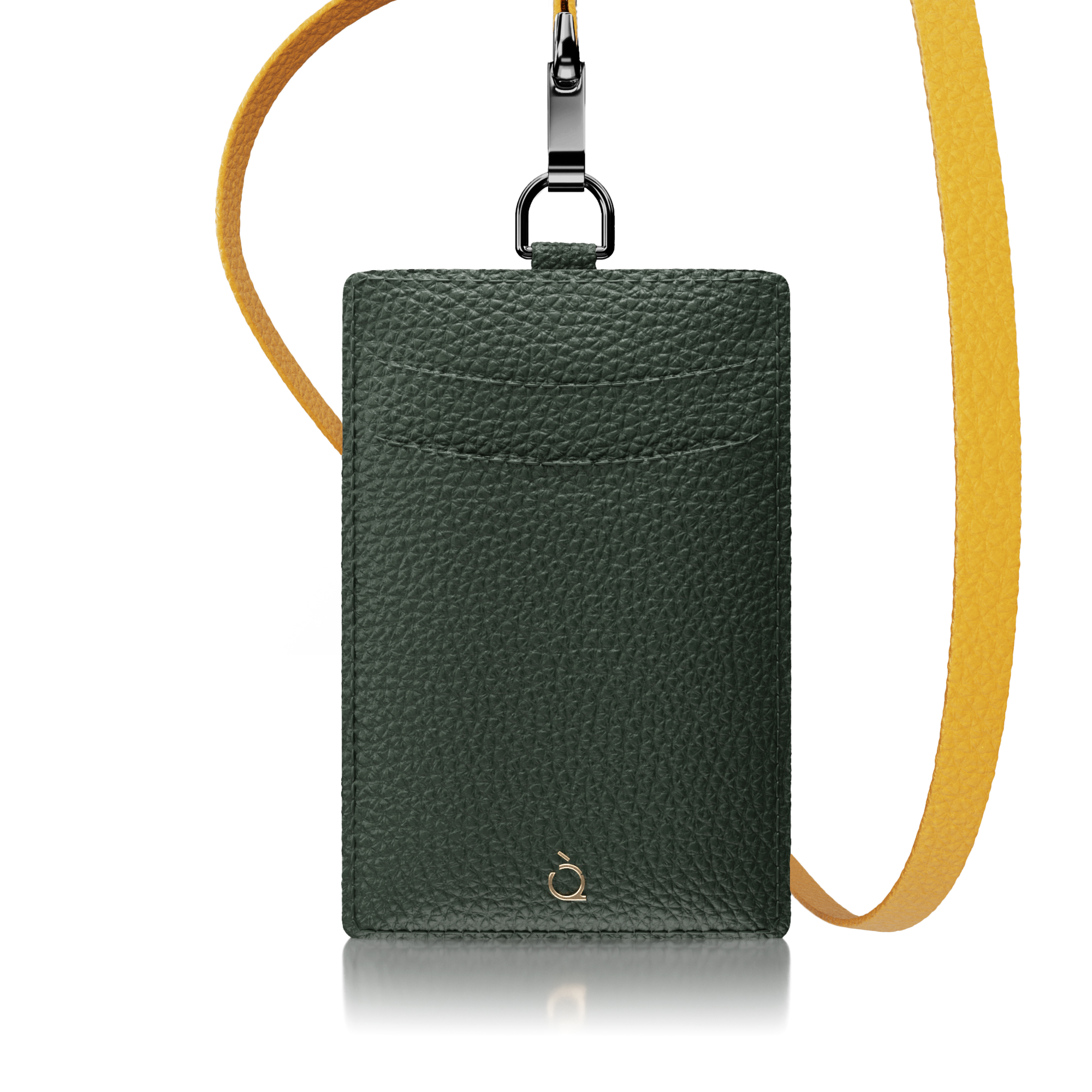 IXYVIA Genuine Leather ID Case - Badge Holder With Snap Closure (Women's)