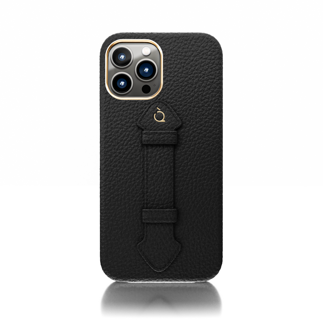 Black 13 Pro Max Center Strap Golden Case